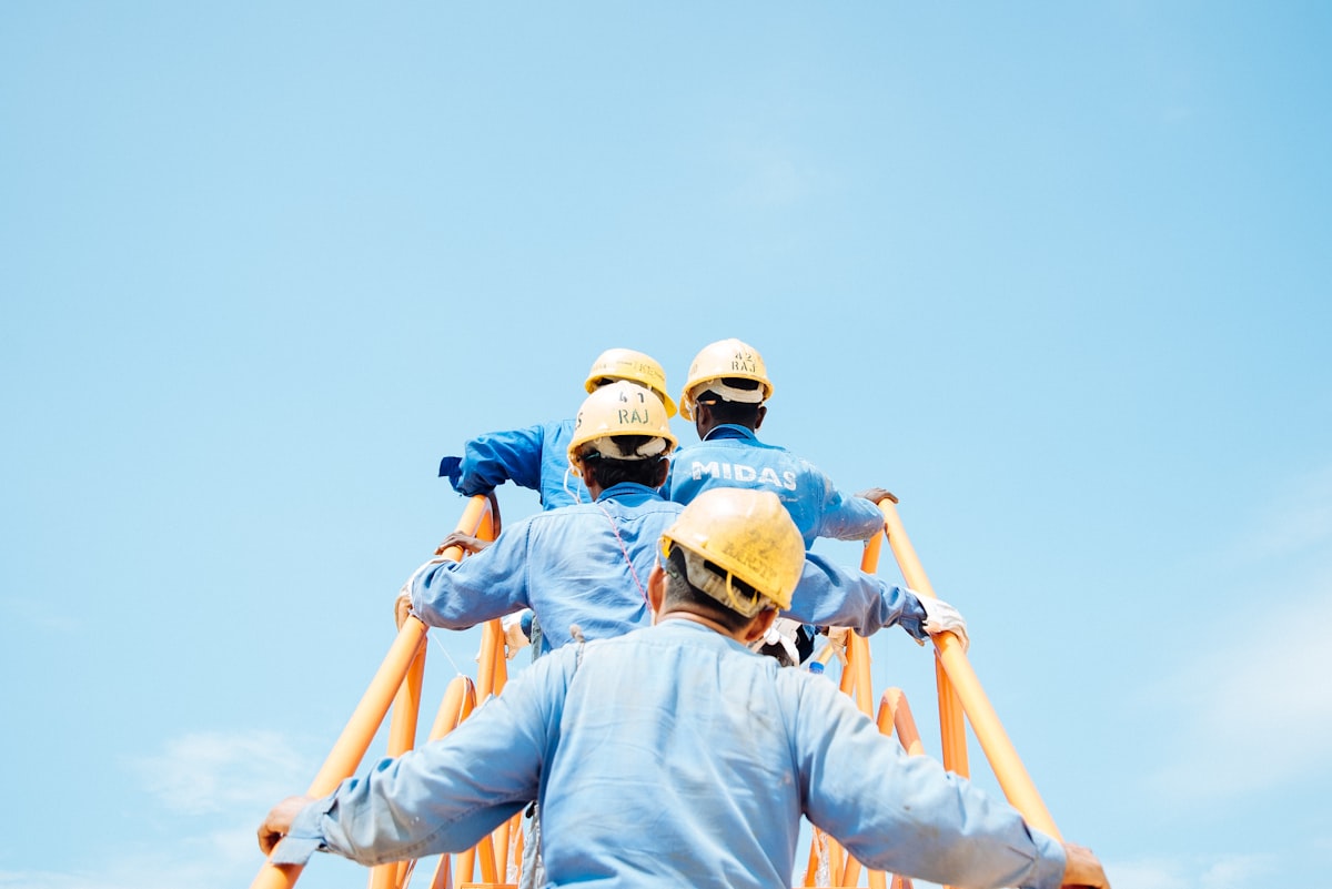 Site crew carrying out civil infrastructure works